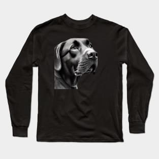 Black Labrador Dog Long Sleeve T-Shirt